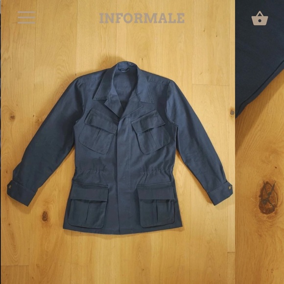*NEW with tags* Informale jungle jacket navy XS - Picture 5 of 12